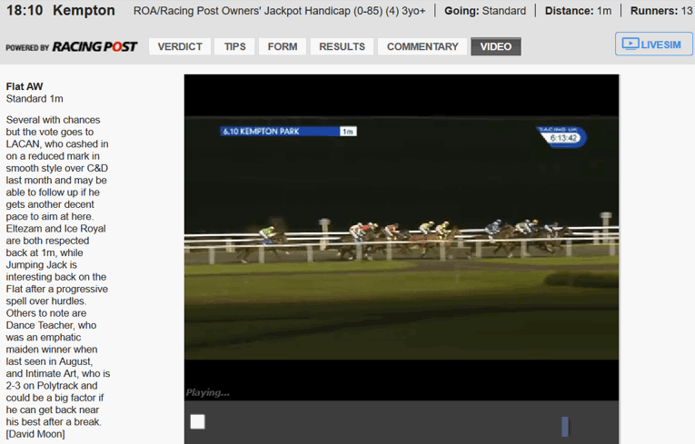 ladbrokees live horse race stream 1